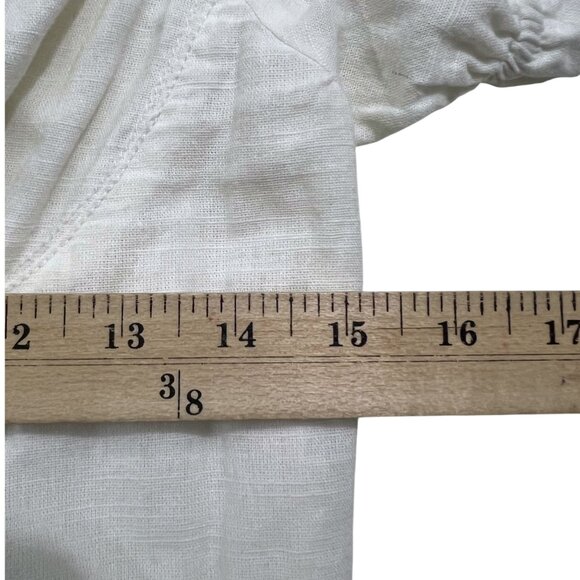 Urban Outfitters White Britney Cottage‎ Regency Corset Milkmaid Mini Dress M - Picture 5 of 13